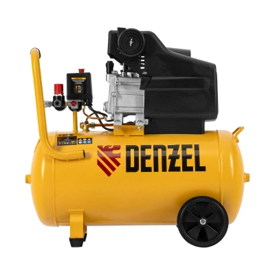 Компрессор воздушный, прямой привод DC1500/50, 1.5 кВт, 50 литров, 220 л/мин Denzel купить в Москве с доставкой по всей России | ProtosMarket.ru