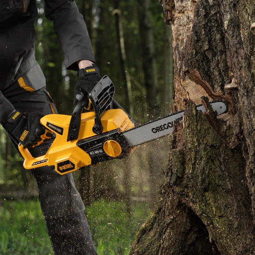 Пила цепная  аккумуляторная  бесщет., RCS 400-62, 400 мм, Li-ion, 62В Denzel по ценам производителя в Москве с доставкой по всей России