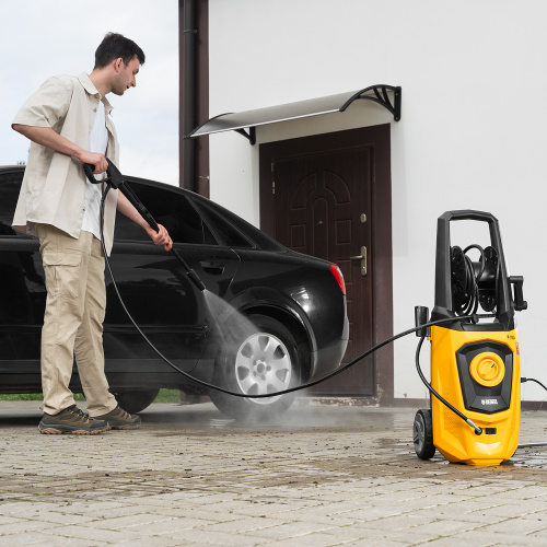 Моечная машина высокого давления R-170D, 2000 Вт, 170 бар, 360 л/ч, с барабаном Denzel по ценам производителя в Москве с доставкой по всей России