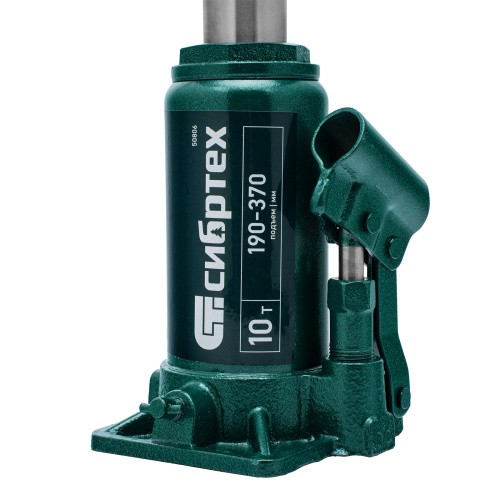 Домкрат гидравлический бутылочный, 10 т, 190-370 мм Сибртех по ценам производителя в Москве с доставкой по всей России