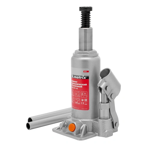 Домкрат гидравлический бутылочный, 3 т, h подъема 178-343 мм, в пластиковом кейсе Matrix по ценам производителя в Москве с доставкой по всей России