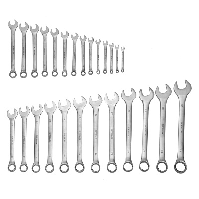 Набор ключей комбинированных 6-32 мм, 26 шт, CrV, матовый хром Stels по ценам производителя в Москве с доставкой по всей России