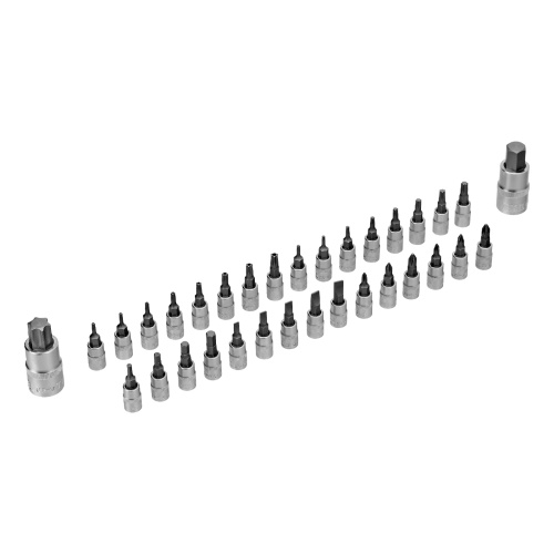 Набор инструментов, 1/2", 1/4", CrV, S2, пластиковый кейс, 194 предмета Denzel по ценам производителя в Москве с доставкой по всей России