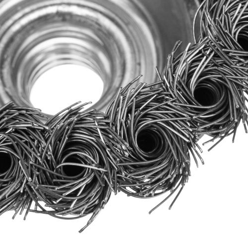 Щетка для УШМ, 75 мм, М14, "чашка", крученая проволока 0.35 мм Matrix по ценам производителя в Москве с доставкой по всей России