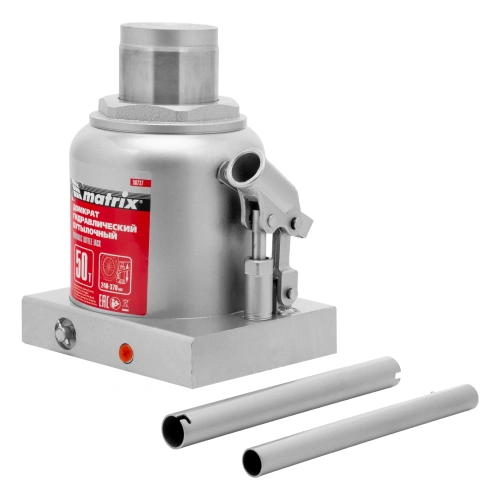 Домкрат гидравлический бутылочный, 50 т, высота подъема 240-370 мм Matrix по ценам производителя в Москве с доставкой по всей России