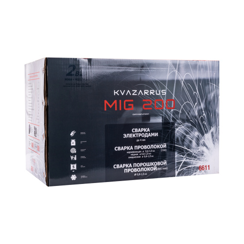 Сварочный полуавтомат KVAZARRUS MIG 200 купить в Москве с доставкой по всей России | ProtosMarket.ru