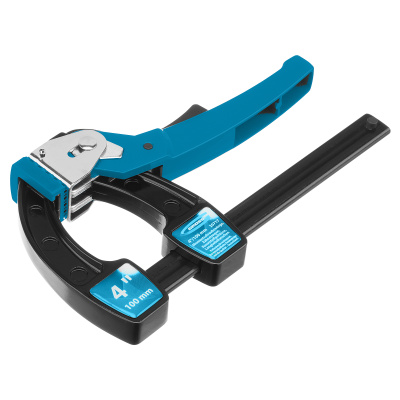 Струбцина реечная быстрозажимная 4, металлический корпус, рычажный храповой механизм, 100 мм Gross по ценам производителя в Москве с доставкой по всей России