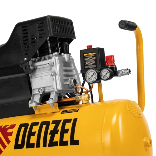Компрессор воздушный, прямой привод DC1500/50, 1.5 кВт, 50 литров, 220 л/мин Denzel по ценам производителя в Москве с доставкой по всей России