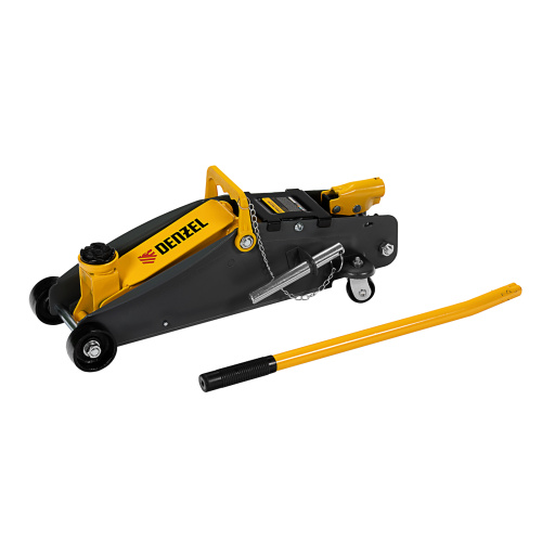 Домкрат гидравлический подкатной с фиксатором, 2,8 т, 135-385 мм, в кейсе Denzel по ценам производителя в Москве с доставкой по всей России