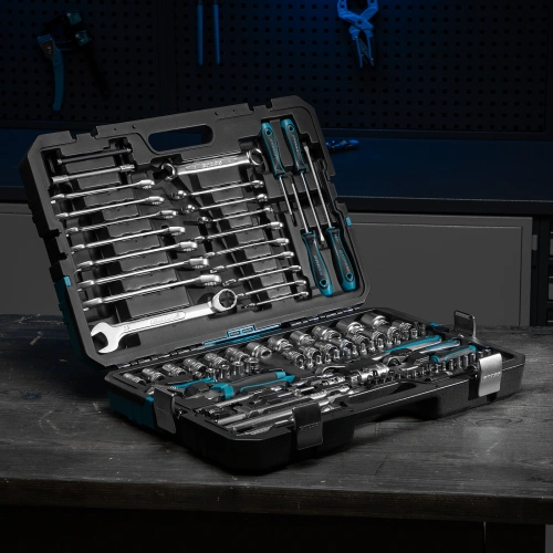 Набор инструментов, 1/4", 1/2", CrV, 120 зубьев, 101 предмет Gross по ценам производителя в Москве с доставкой по всей России