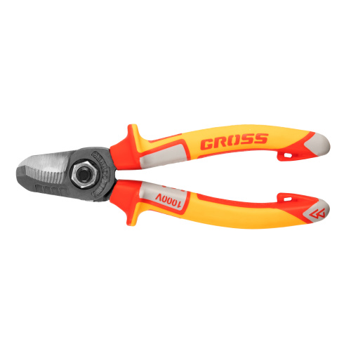 Кабелерез, диэлектрические рукоятки до 1000 В, трехкомпонентные рукоятки, 160 мм Gross по ценам производителя в Москве с доставкой по всей России