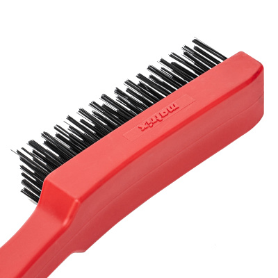 Щетка зачистная шестирядная, закаленная прямая проволока с пластиковой ручкой Matrix по ценам производителя в Москве с доставкой по всей России