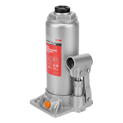 Домкрат гидравлический бутылочный, 8 т, h подъема 230-457 мм Matrix по ценам производителя в Москве с доставкой по всей России