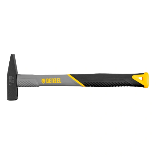 Молоток слесарный, 200 г, кованый, фибергласовая рукоятка c TPR покрытием Denzel по ценам производителя в Москве с доставкой по всей России