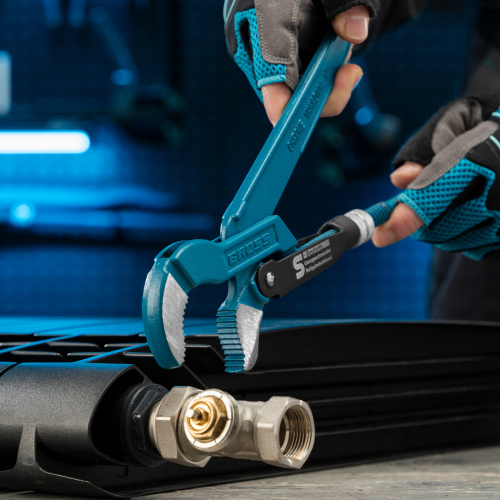 Ключ трубный рычажный 1, №1, цельнокованый, CrV, тип "S" Gross по ценам производителя в Москве с доставкой по всей России