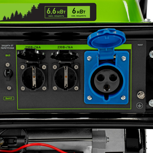 Генератор бензиновый БС-8000Э, 6,6 кВт, 230В, четырехтактный, 25 л, электростартер Сибртех по ценам производителя в Москве с доставкой по всей России