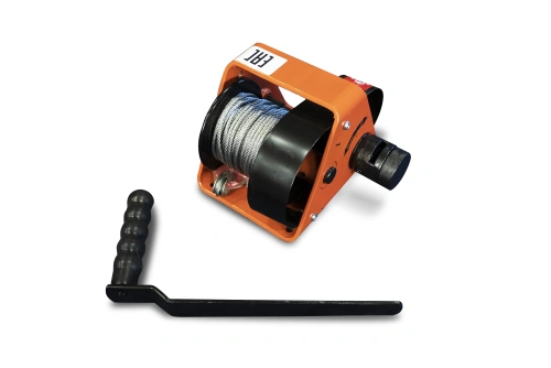 Лебедка ручная барабанная с тросом  500кг  25м со съемной ручкой TOR GR по ценам производителя в Москве с доставкой по всей России