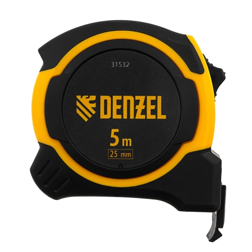 Рулетка 5м х 25мм, двухкомп. корпус, магнитный обрезиненный зацеп Denzel по ценам производителя в Москве с доставкой по всей России
