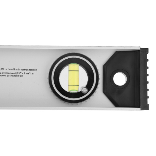 Уровень алюминиевый "Рельс", 1000 мм, 3 глазка (1 поворотный) Matrix по ценам производителя в Москве с доставкой по всей России