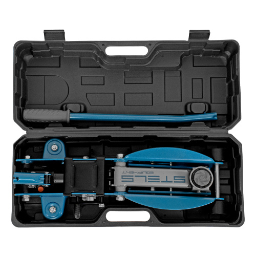 Домкрат гидравлический подкатной с фиксатором, 2.5 т, Safety Pin, 140-385 мм, в кейсе Stels по ценам производителя в Москве с доставкой по всей России