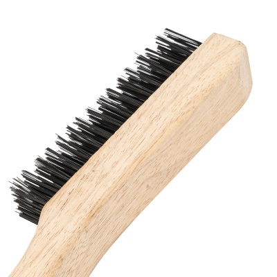 Щетка зачистная пятирядная, закаленная прямая проволока с деревянной ручкой Сибртех по ценам производителя в Москве с доставкой по всей России