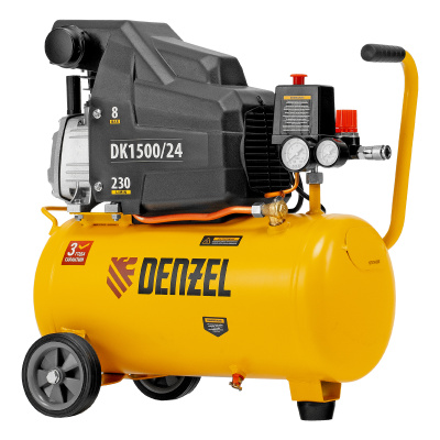 Компрессор воздушный DK1500/24, Х-PRO 1.5 кВт, 230 л/мин, 24 л Denzel купить в Москве с доставкой по всей России | ProtosMarket.ru
