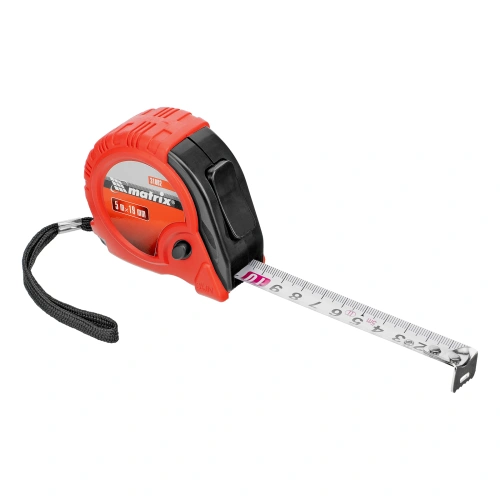 Рулетка Rubber,5 м х 19 мм,обрезиненный корпус Matrix по ценам производителя в Москве с доставкой по всей России