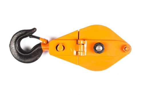 Блок монтажный однорольный с  крюком TOR 1 т с откидной щекой по ценам производителя в Москве с доставкой по всей России