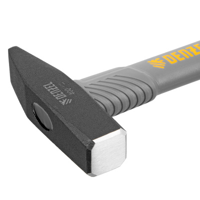 Молоток слесарный, 400 г, кованый, фибергласовая рукоятка c TPR покрытием Denzel по ценам производителя в Москве с доставкой по всей России