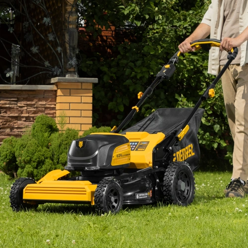 Газонокосилка аккумуляторная бесщет., RLMS560-62, привод, 560 мм, Li-ion, 62В Denzel по ценам производителя в Москве с доставкой по всей России