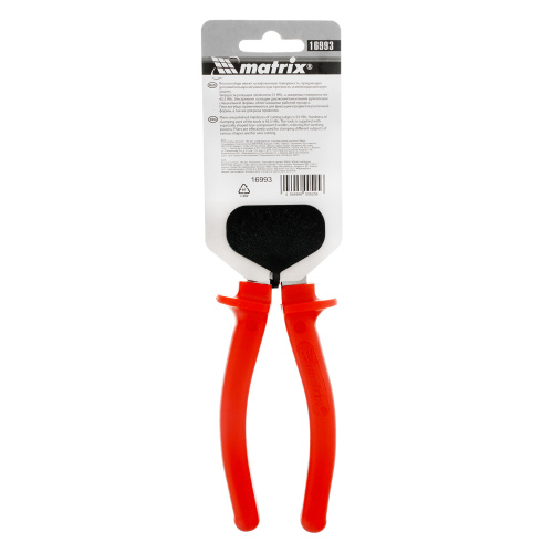 Плоскогубцы Econom, 180 мм, шлифованные, пластмассовые рукоятки Matrix по ценам производителя в Москве с доставкой по всей России