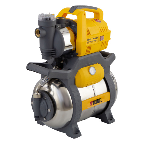 Насосная станция PSХ950X, Х-Pro, 950 Вт, 3300 л/ч, ресивер 24 л, подъем 38 м, нержавейка Denzel по ценам производителя в Москве с доставкой по всей России
