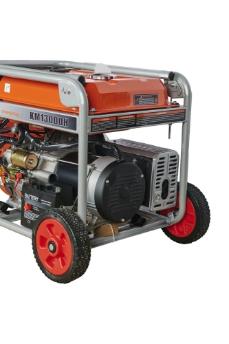 Генератор бензиновый 9,0 кВт 220В 26 л с электростартером и колесами TOR KM13000H по ценам производителя в Москве с доставкой по всей России