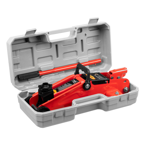 Домкрат гидравлический подкатной, 2 т, h подъема 125-300 мм, в пластиковом кейсе Sparta по ценам производителя в Москве с доставкой по всей России