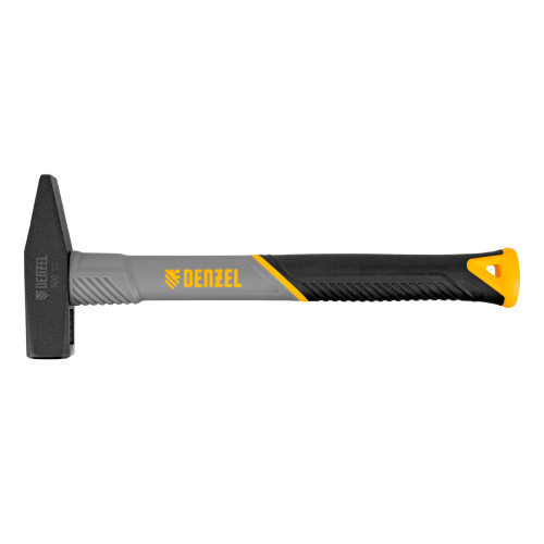 Молоток слесарный, 500 г, кованый, фибергласовая рукоятка c TPR покрытием Denzel по ценам производителя в Москве с доставкой по всей России