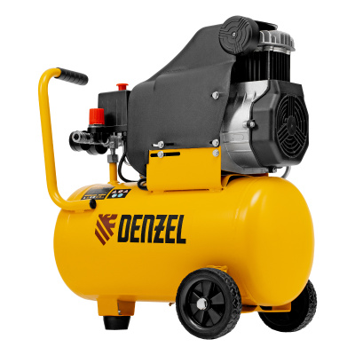 Компрессор воздушный DLC1300/24 безмасляный 1.3 кВт, 24 литра, 206 л/мин Denzel по ценам производителя в Москве с доставкой по всей России