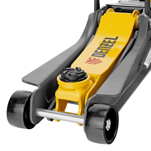 Домкрат гидравлический подкатной с фиксатором, 2,5 т, 85-385 мм Denzel по ценам производителя в Москве с доставкой по всей России