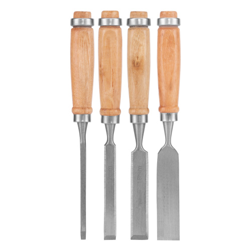 Набор долот-стамесок, 6-12-18-24 мм, плоских, деревянные рукоятки Sparta по ценам производителя в Москве с доставкой по всей России