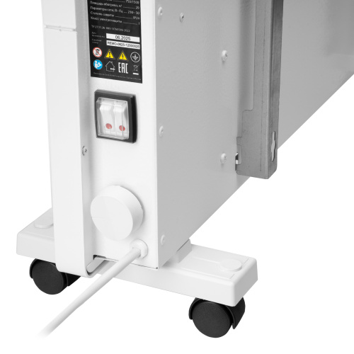 Конвектор электрический КМ-1500.2, 230 В, 1500 Вт, X-образный нагреватель, колеса, термостат MTX по ценам производителя в Москве с доставкой по всей России