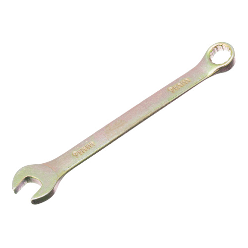 Ключ комбинированный, 9 мм, желтый цинк Сибртех по ценам производителя в Москве с доставкой по всей России
