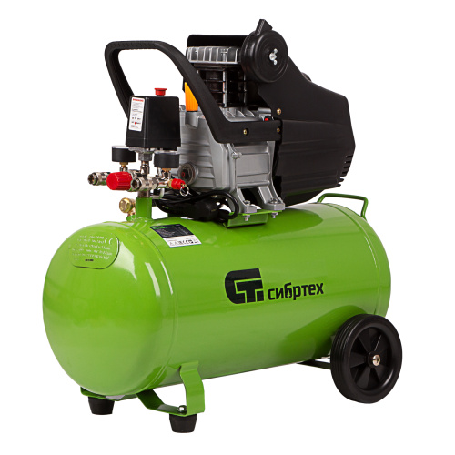 Компрессор воздушный КК-1500/50, 1.5 кВт, 198 л/мин, 50 л, прямой привод, масляный Сибртех по ценам производителя в Москве с доставкой по всей России