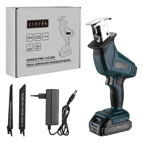Пила сабельная аккумуляторная Zitrek ZKRS20 PRO, 20В, 1x2.0Ач по ценам производителя в Москве с доставкой по всей России
