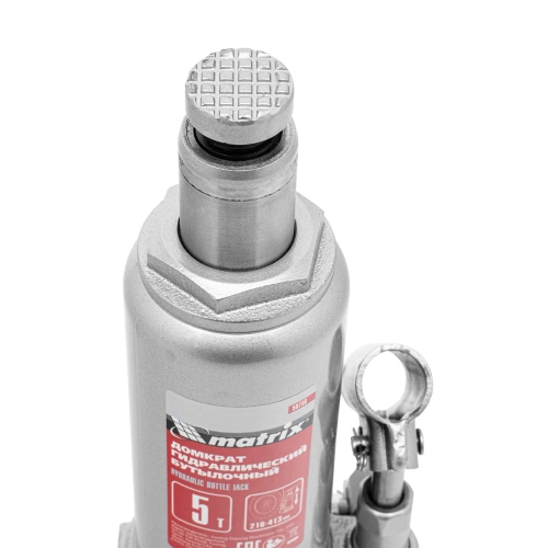 Домкрат гидравлический бутылочный, 5 т, высота подъема 216-413 мм, в пластиковый кейсе Matrix по ценам производителя в Москве с доставкой по всей России