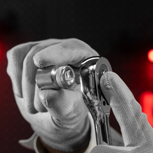 Ключ-трещотка 3/8", CrV, 45 зубьев, с быстрым сбросом, хром Matrix по ценам производителя в Москве с доставкой по всей России