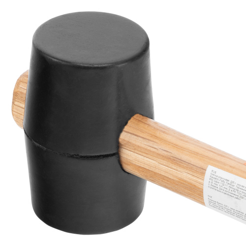 Киянка резиновая, 225 г, черная резина, деревянная рукоятка Sparta по ценам производителя в Москве с доставкой по всей России