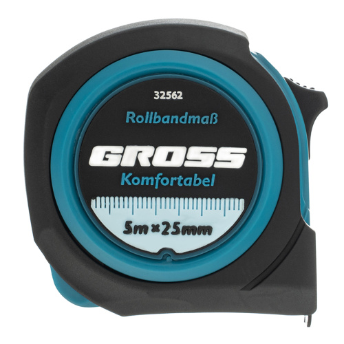 Рулетка Komfortabel 5 м х 25 мм,обрезиненный корпус Gross по ценам производителя в Москве с доставкой по всей России