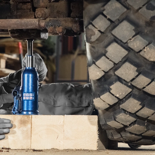 Домкрат гидравлический бутылочный, 8 т, h подъема 222-447 мм Stels по ценам производителя в Москве с доставкой по всей России