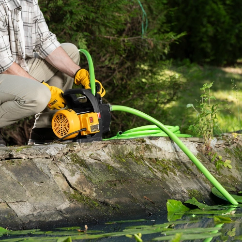 Садовый поверхностный насос GPL600, 600 Вт, 3000 л/ч, подъем 35 м, пластик Denzel по ценам производителя в Москве с доставкой по всей России