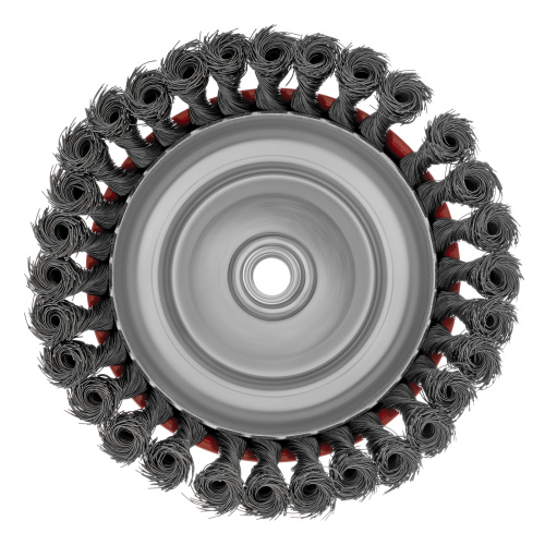 Щетка для УШМ, 150 мм, М14, "чашка", крученая проволока 0.35 мм Matrix по ценам производителя в Москве с доставкой по всей России