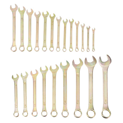 Набор ключей комбинированный 6-32 мм, 22 шт, желтый цинк Сибртех по ценам производителя в Москве с доставкой по всей России